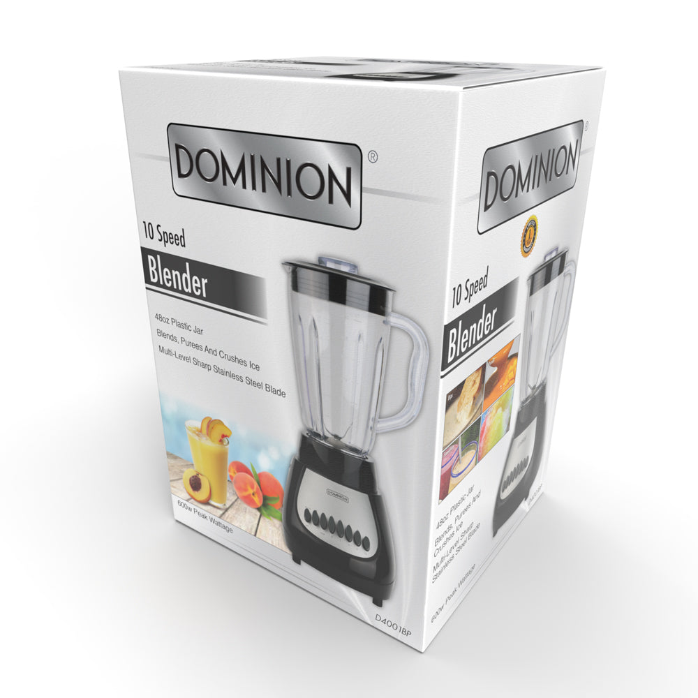 10 Speed 48 Oz Plastic Jar Blender