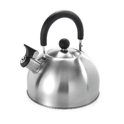 Creative Home Rhapsody 2.1 Quart Stainless Steel Whistling Tea Kettle, Metallic Blue