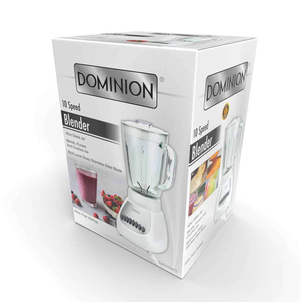 10 Speed 42 Oz Glass Jar Blender – DOMINION