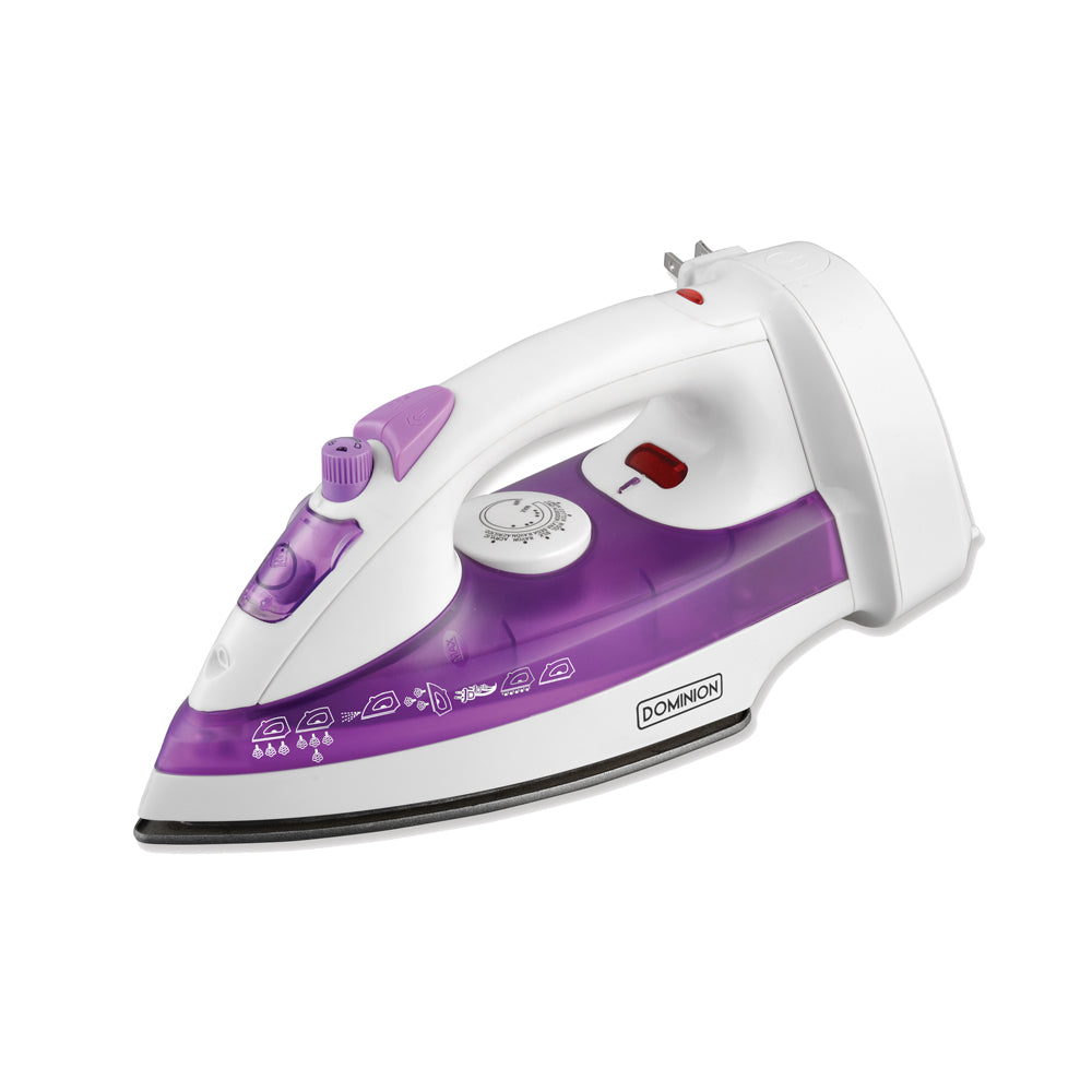 Variable Control Iron with Vertical Steam, Auto Shut-Off with Retracta –  DOMINION