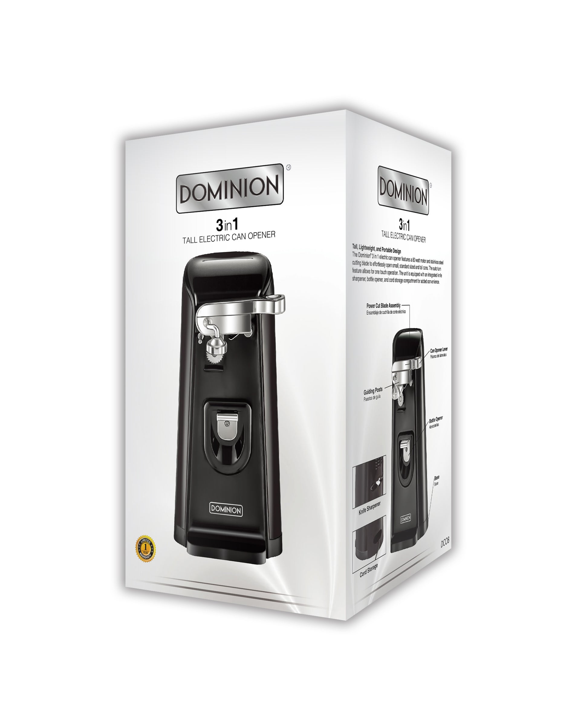 3 in 1 Electric Can Opener – DOMINION