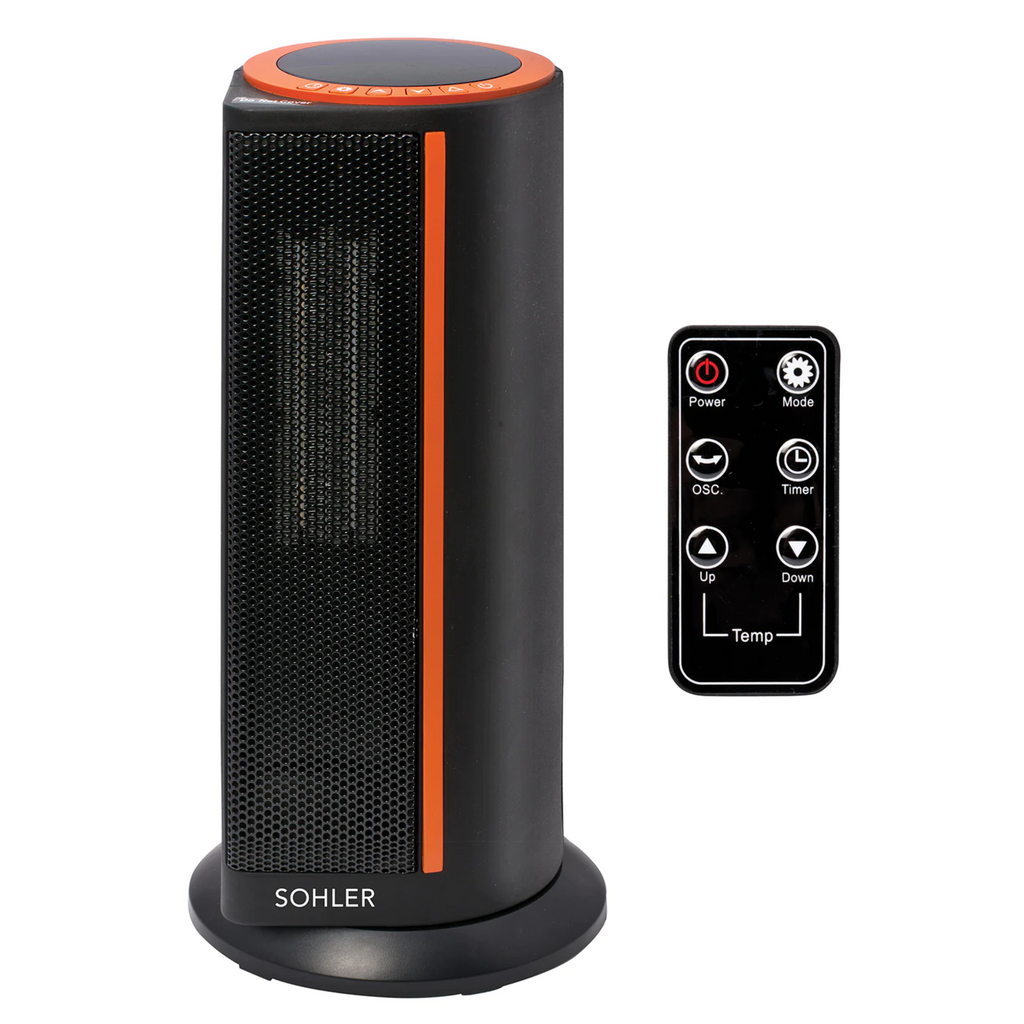 Oscillating Ceramic Tower Heater With Remote DOMINION